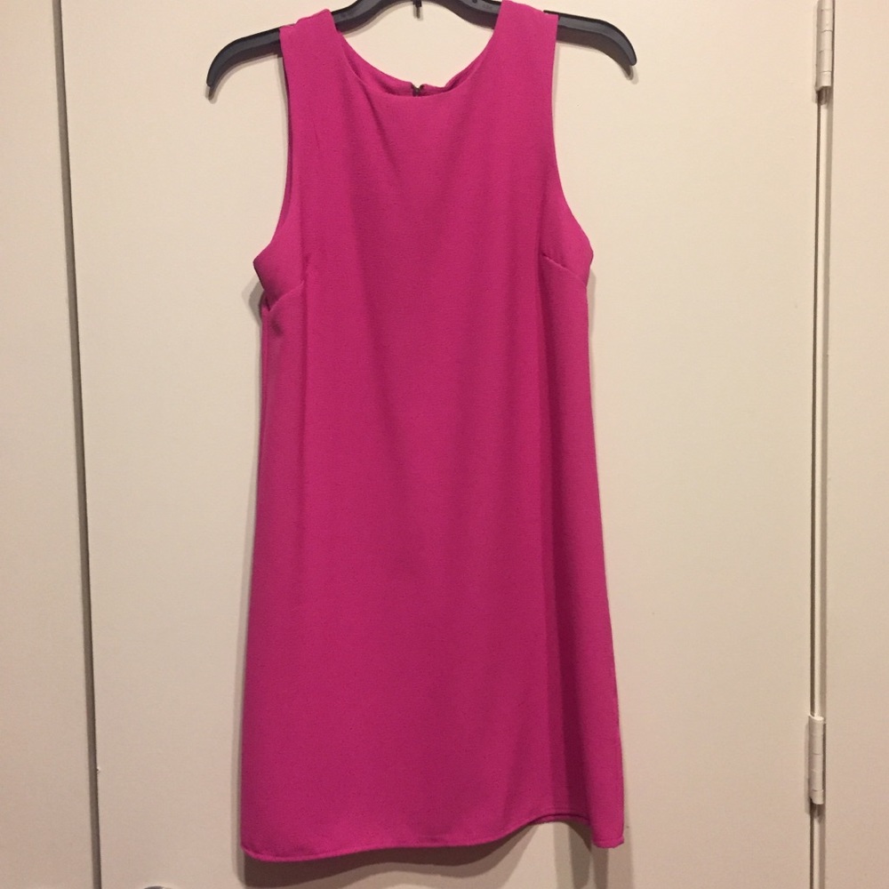 Pink shift dress